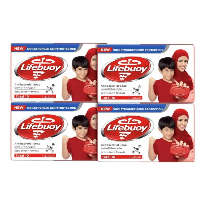 Lifebuoy Total 10 Soap Bar 4 x 60 gm - Image 1