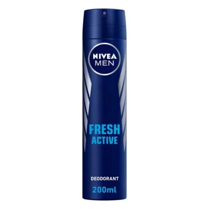 نيفيا مزيل عرق بخاخ للرجال فريش أكتيف عطر منعش - 200 مل NIVEA MEN Antiperspirant Spray for Men - Fresh Active Fresh Scent 200ml