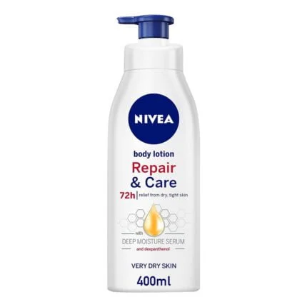 لوشن الجسم من نيفيا بالديكسبانثينول للبشرة شديدة الجفاف - 400 مل NIVEA Body Lotion Very Dry Skin - Repair and Care Dexpantenol 400ml