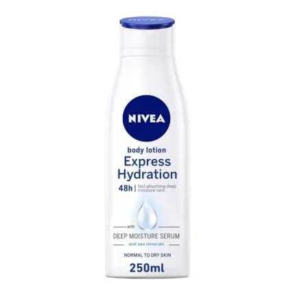 لوشن الجسم من نيفيا - ترطيب سريع بالأملاح البحرية للبشرة العادية إلى الجافة - 250 مل NIVEA Body Lotion Normal and Dry Skin - Express Hydration Sea Minerals 250ml