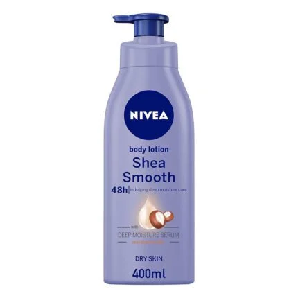 لوشن الجسم من نيفيا بخلاصة زبدة الشيا للبشرة الجافة - 400 مل NIVEA Body Lotion Dry Skin - Shea Smooth Shea Butter 400ml