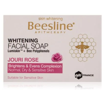بيزلين صابون تفتيح الوجه بورد الجوري 85 جم | أوتلت بترا كير Beesline Facial Brightening Soap with rose hips 85 gm | Petra Care Outlet