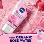 NIVEA Face Wash Micellar Rose Care with Organic Rose - All Skin Types 150ml - Image 6