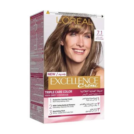 L’OREAL PARIS Excellence hair color ash blonde 7.1