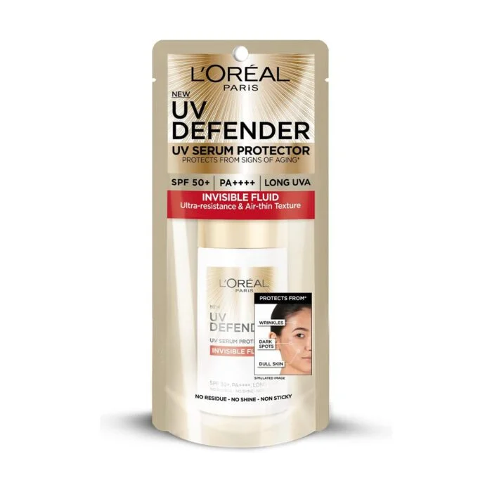 L’OREAL PARIS Defender Invisible UV Sun Protection Fluid SPF50+ 50 ml - Image 3