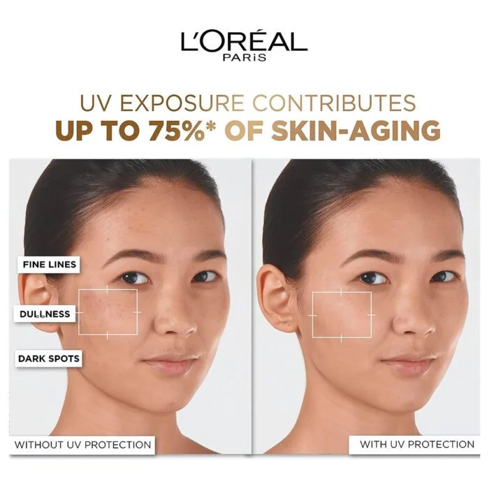 L’OREAL PARIS Defender Invisible UV Sun Protection Fluid SPF50+ 50 ml - Image 4