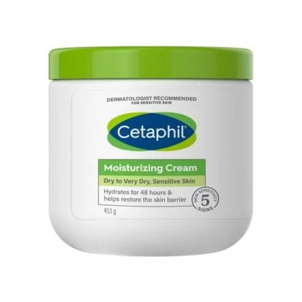 سيتافيل كريم مرطب للبشرة الجافة الى الحساسة 453 جم Cetaphil Moisturizing Cream for Dry to Sensitive Skin 453g