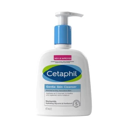 سيتافيل منظف لطيف للوجه والجسم للبشرة الحساسة العادية الى الجافة 473 مل Cetaphil Gentle Cleanser for Face and Body for Normal to Dry Sensitive Skin 473 ml