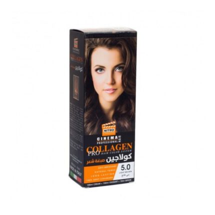 Cinema Collagen hair dye light brown 5.0