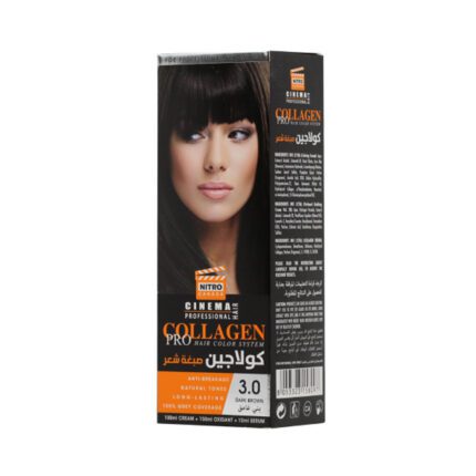 Cinema Collagen hair dye dark brown 3.0