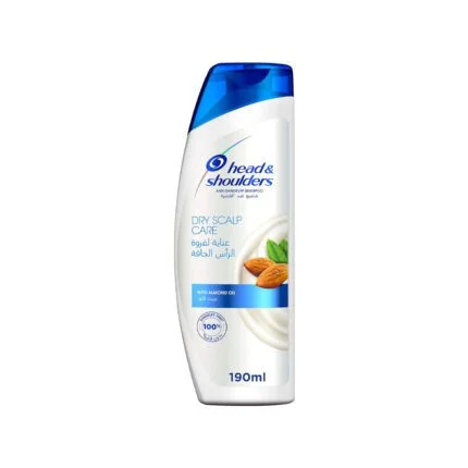 هيد اند شولدرز شامبو للعناية بفروة الراس الجافة بزيت اللوز 190 مل Head and Shoulders Dry Scalp Care Shampoo with Almond Oil 190ml