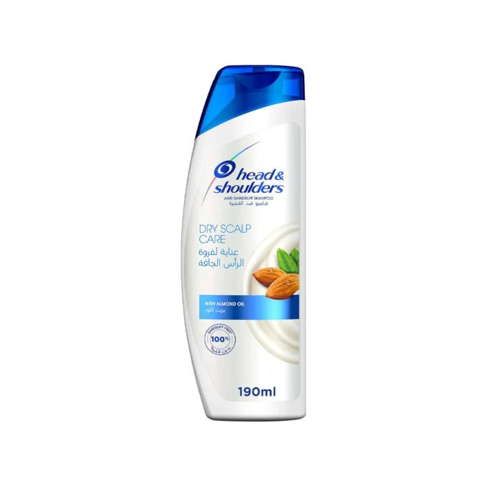 هيد اند شولدرز شامبو للعناية بفروة الراس الجافة بزيت اللوز 190 مل Head and Shoulders Dry Scalp Care Shampoo with Almond Oil 190ml