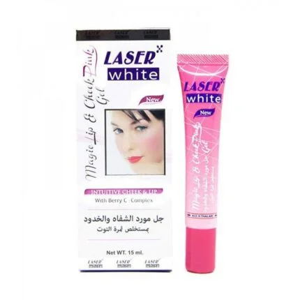 ليزر وايت جل مورد الشفاه و الخدود بمستخلص ثمرة التوت - 15 مل Laser White Gel for lips and cheeks with raspberry extract 15ml
