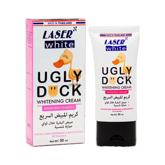 ليزر وايت كريم المبيض السريع اجلي داك - 50 مل Laser White Ugly Duck Rapid Whitening Cream 50ml