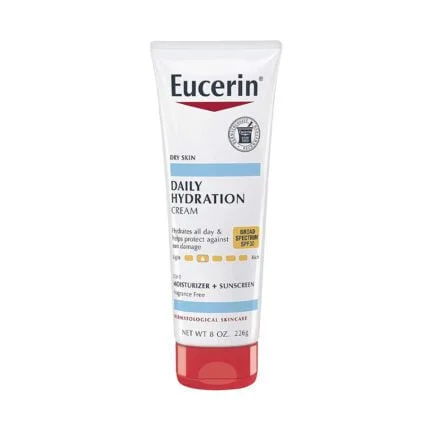 يوسرين كريم الترطيب اليومي بمعامل حماية من الشمس 30 226 مل Eucerin Daily Moisturizing Cream SPF 30 226 ml