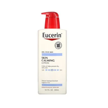 يوسرين لوشن مهدئ للبشرة الجافه والمصابة بالحكة 500 مل Eucerin Calming lotion for dry and itchy skin 500 ml