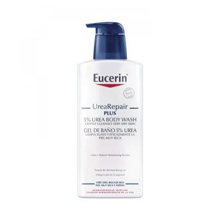 يوسرين سائل استحمام منظف للبشرة يوريا ريبير بلاس 5% يوريا 400 مل Eucerin Urea Repair Plus 5% Urea Skin Cleansing Shower Gel 400ml
