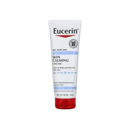 يوسرين كريم مهدئ للبشرة الجافة والمصابة بالحكة 226 غ Eucerin calming cream for dry and itchy skin 226g