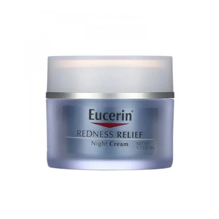 يوسرين كريم ليلي ملطف لتخفيف احمرار البشرة الحساسة 48ج Eucerin Soothing Night Cream to Reduce Redness for Sensitive Skin 48g