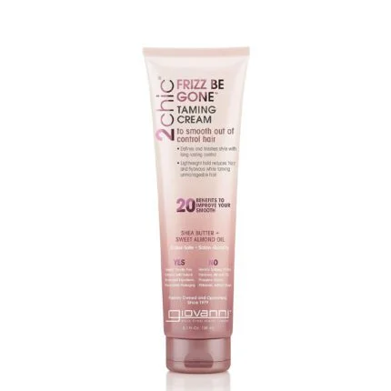 Giovanni Cream 2 Check Frizz Be-Gun Hair Smoothing Cream with Shea Butter and Sweet Almond Oil 150ml