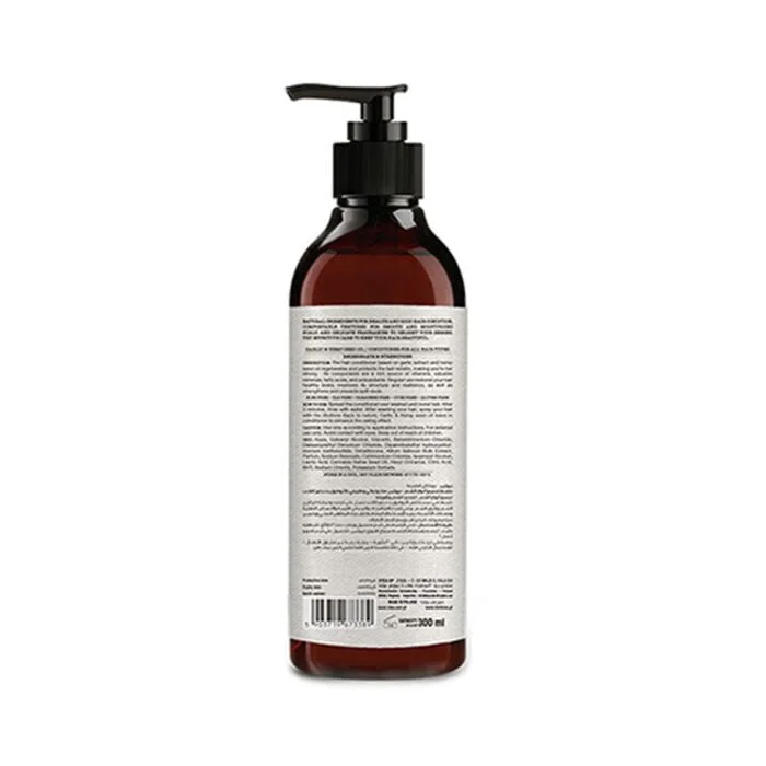 Biotinne Shampoo to strengthen and regenerate all hair types with garlic and hemp seed oil 400ml - Image 3