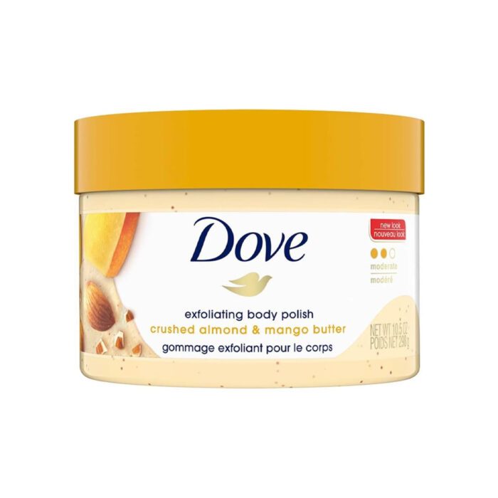 Dove Body Scrub Mango & Almond Butter 298g - Image 1