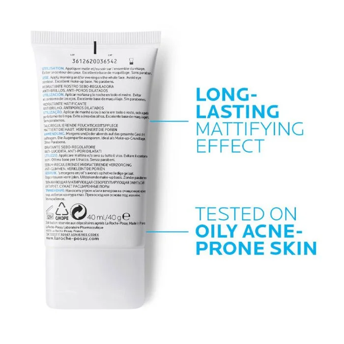 La Roche-Posay Effaclar Oil-Free Moisturizing and Shine Reducing Cream 40 ml - Image 3