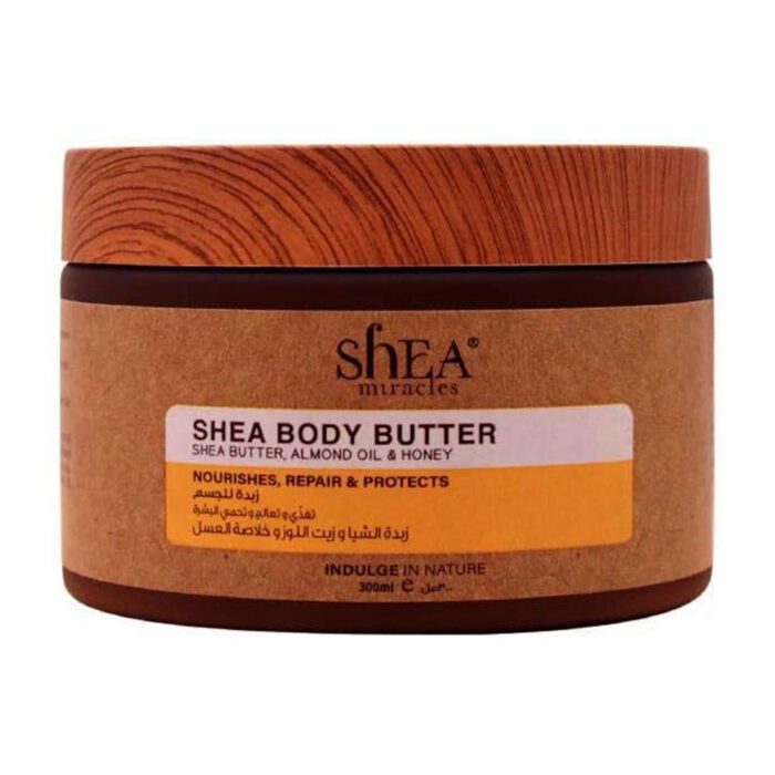 Shea Miracles Body Butter Almond Oil And Honey 300 ml - Image 1