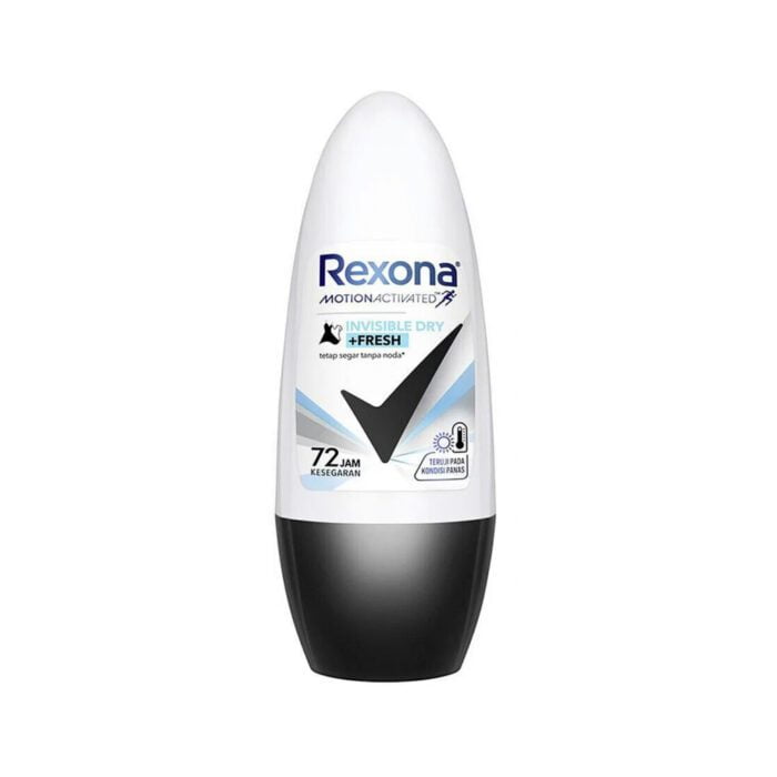 Rexona Invisible Dry + Fresh Roll On Deodorant 45ml - Image 1