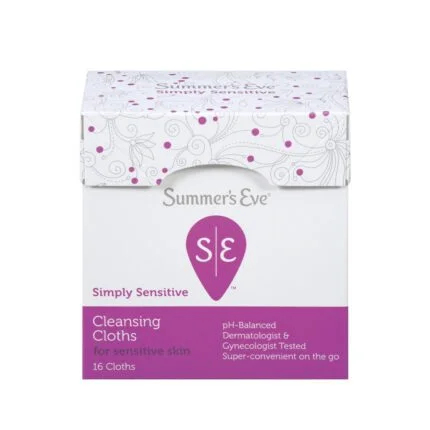 سمرز ايف مناديل مبللة للمنطقة الحساسة سيمبلي سينسيتيف - 16 منديل Summers Eve Simply Sensitive Intimate Wipes 16 Wipes