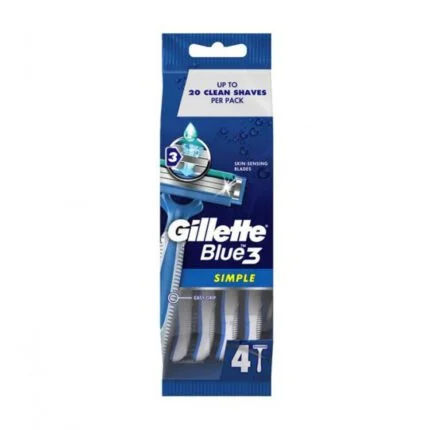 Gillette Blue 3 Simple men's razor 4pcs