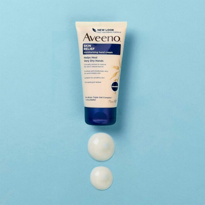 Aveeno skin relief hand cream with soothing triple oat complex & shea butter 75ml - Image 4