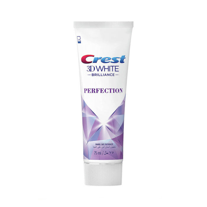 معجون اسنان بياض 3D برليانس من كرست 75 مل - Crest 3D white toothpaste brilliance perfection advanced whitening 75ml