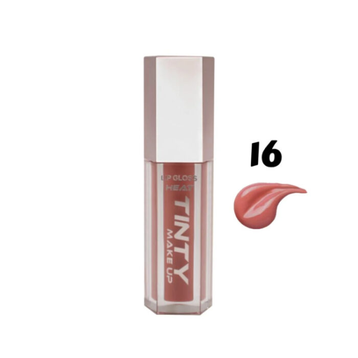 ملمع شفاه هيت من تينتي ميك اب 16 | اوتلت بترا كير - TINTY lip gloss heat 16 | Petra Care Outlet