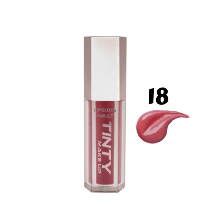 ملمع شفاه هيت من تينتي ميك اب 18 | اوتلت بترا كير - TINTY lip gloss heat 18 | Petra Care Outlet