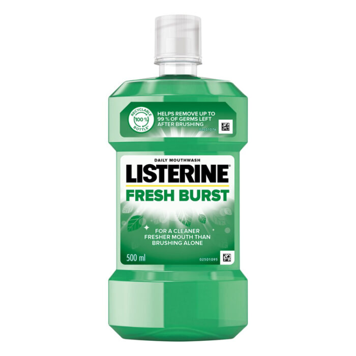 ليسترين غسول فم فريش بريست 500 مل | اوتلت بترا كير - LISTERINE mouthwash fresh burst 500ml | Outlet Petra Care