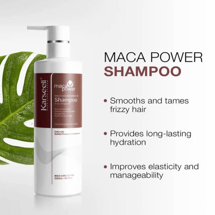 كارسيل شامبو بخلاصة الماكا للبشرة الجافة 500 مل | اوتلت بترا كير - Karseell maca essence shampoo for dry & damaged hair 500ml | Petra Care Outlet