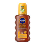 نيفيا بخاخ زيت تان بعامل حماية 6 اس بي اف 200 مل | اوتلت بترا كير - Nivea intense bronze golden & lasting tan spray 6 SPF 200ml | Petra Care Outlet