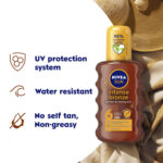 نيفيا بخاخ زيت تان بعامل حماية 6 اس بي اف 200 مل | اوتلت بترا كير - Nivea intense bronze golden & lasting tan spray 6 SPF 200ml | Petra Care Outlet