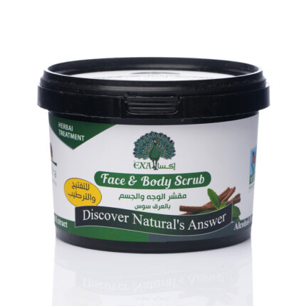اكسا مقشر الوجه و الجسم بعرق السوس 400 جم | أوتلت بترا كير - EXA face and body scrub with liquorice 400g | Petra Care Outlet