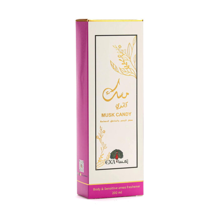اكسا معطر مسك كاندي للجسم والمناطق الحساسة 200 مل | أوتلت بترا كير - EXA musk candy freshener body and sensitive areas 200ml | Petra Care Outlet