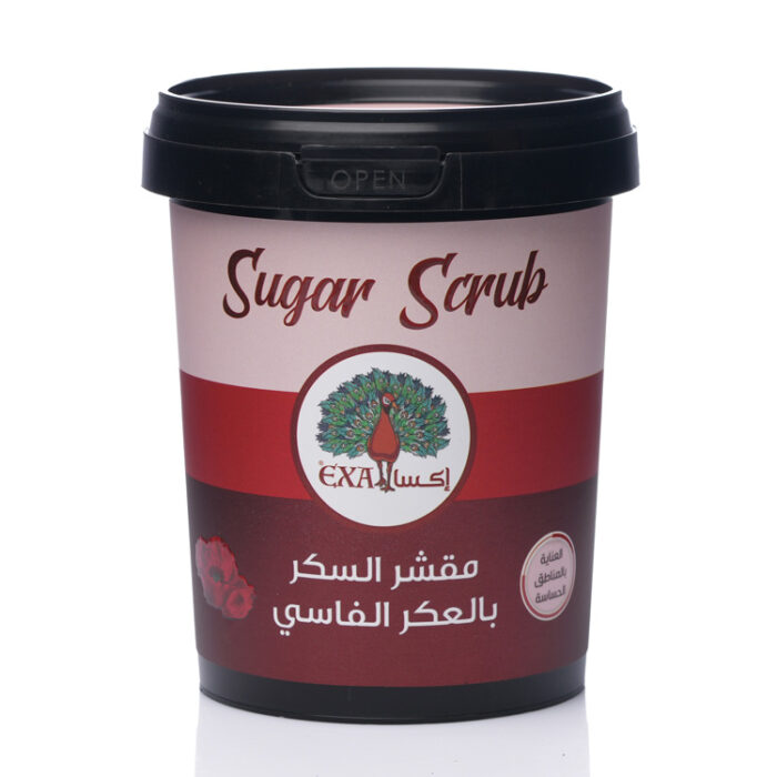 اكسا مقشر السكر بالعكر الفاسي 600 جم | أوتلت بترا كير - EXA sugar scrub with aker fassi 600g | Petra Care Outlet