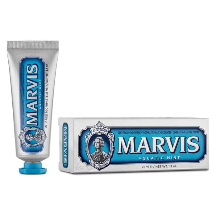 معجون اسنان اكواتيك مينت من مارفيس 25 مل MARVIS toothpaste aquatic mint 25ml