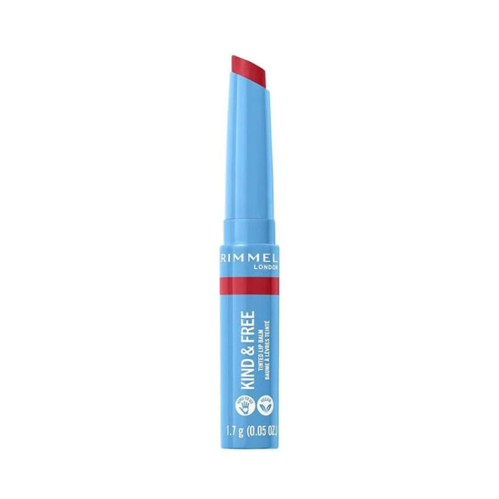ريميل مرطب الشفاه كايند اند فري 005 تيربو ريد Rimmel Lip Balm 005 Kind and Free Tinted Turbo Red