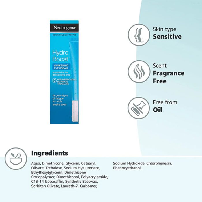 نيوتروجينا كريم هيدرو بوست للعين 15 مل مستورد Neutrogena Hydro Boost Eye Cream 15ml imported