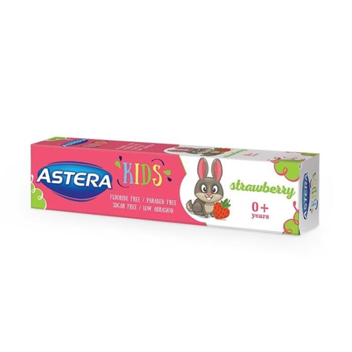 استيرا معجون أسنان للأطفال بنكهة الفراولة لعمر 0+ 50 مل ASTERA toothpase for kids strawberry 0+years 50ml