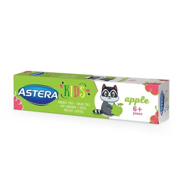 استيرا معجون أسنان للأطفال بنكهة التفاح +6 سنة 50 مل ASTERA toothpase for kids apple 6+ years 50ml
