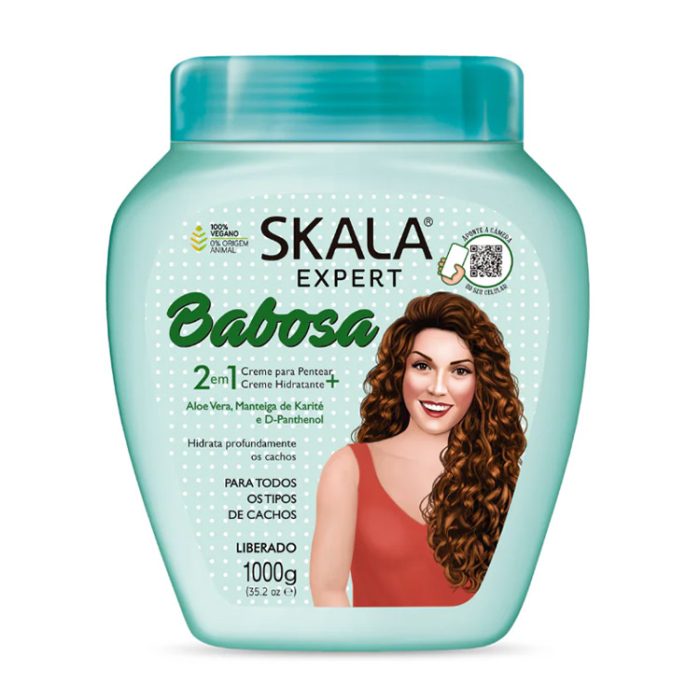 سكالا كريم معالج للشعر بوبسا بخلاصة SKALA hot oil babosa with aloe vera 1000g
