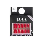 لوكا اظافر صناعية لصق ذاتي N4 لون احمر Luca Artificial Nails N4 red Self-Adhesive
