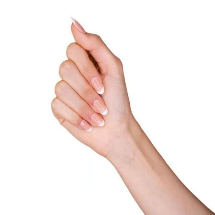 Luca Nails Oval Shape N7 Natural French Color - Image 3